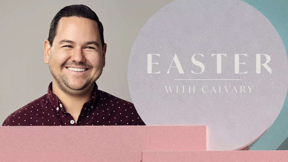 Easter with Calvary Image