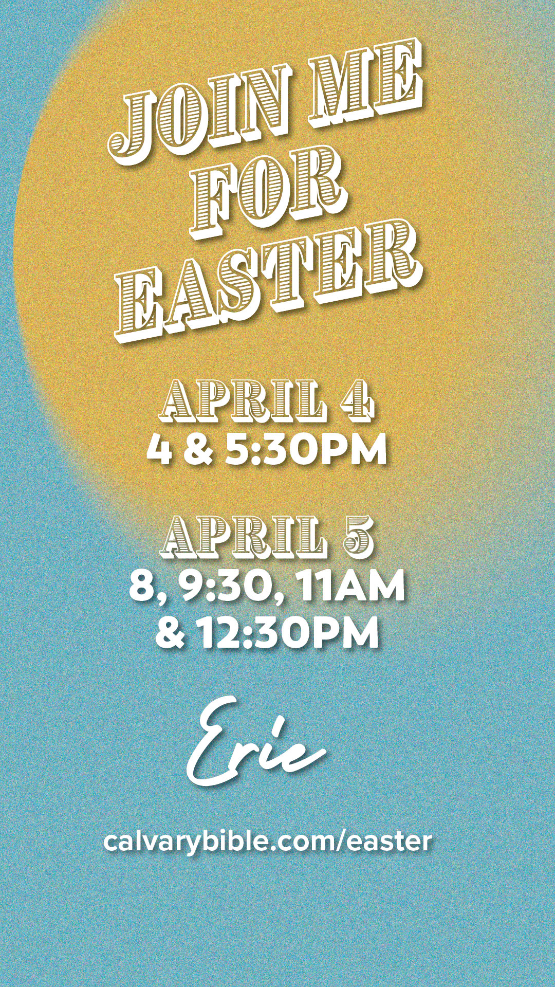 Easter with Calvary in Erie 2025