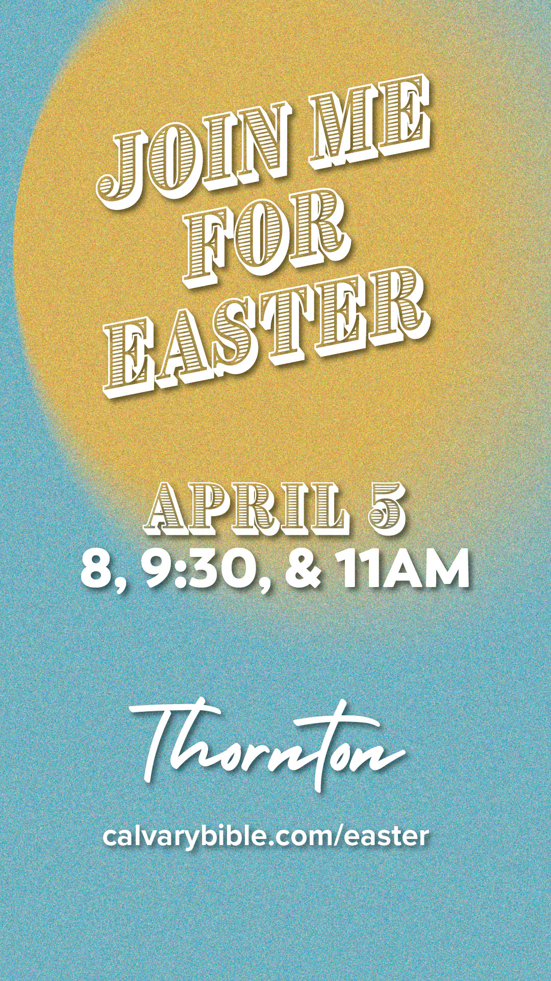 Easter with Calvary in Thornton 2025