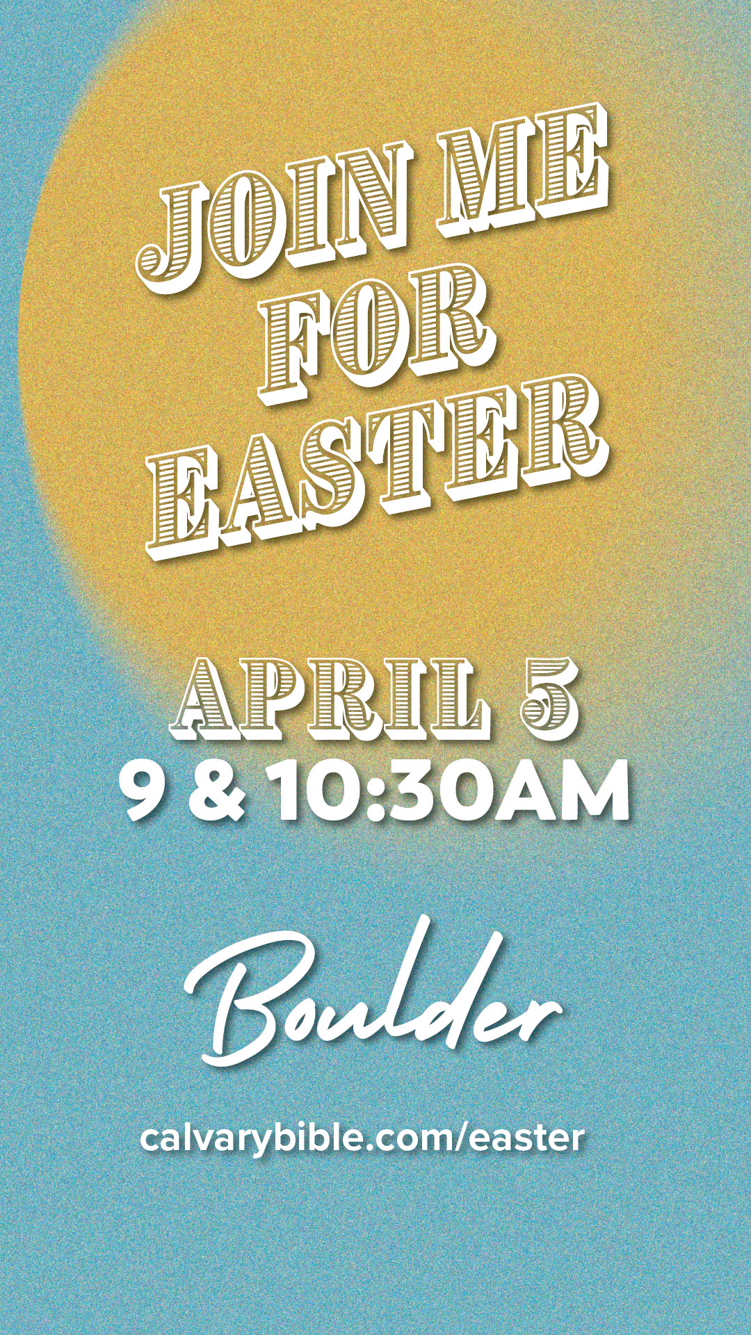 Easter with Calvary in Boulder 2025